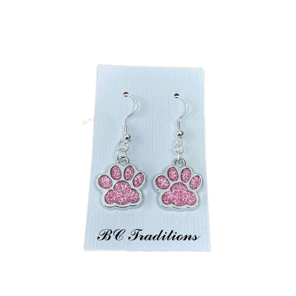 3/$25 Paw Print Dangle Earrings